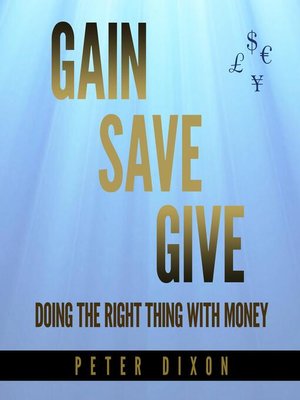 cover image of Gain Save Give